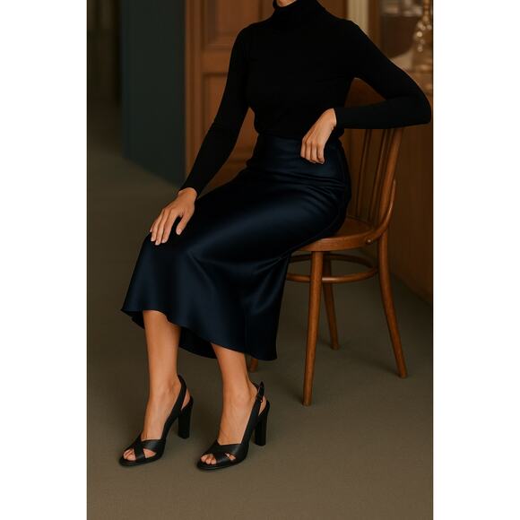 Michelediloco Black Snake-Embossed Leather Block Heels | Fall Classic Elegance - Picture 12 of 16